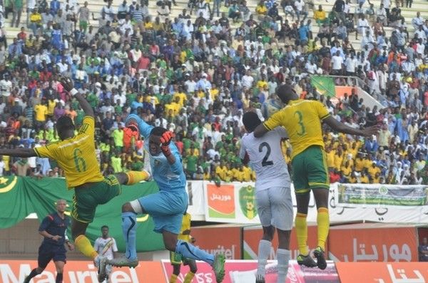 لقطة من مبارات مالي موريتانيا