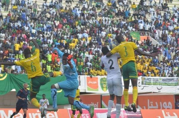 لقطة من مبارات مالي موريتانيا 