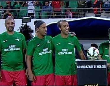 من مباراة اعتزال حجي