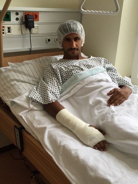 ندا في ألمانيا بعد ان أنهى الجراحة