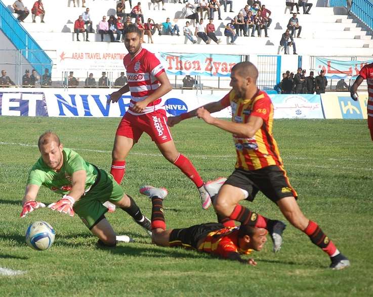 لقطة من لقاء ترجي جرجيسي والافريقي