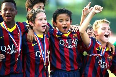 تاكيفوسا كوبو مع برشلونة الإسباني في 2014