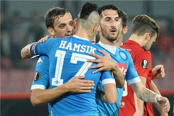 من مباراة نابولي ومتيولاند