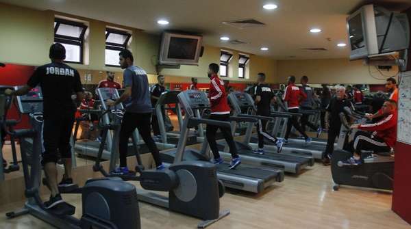 من تدريبات منتخب الأردن 