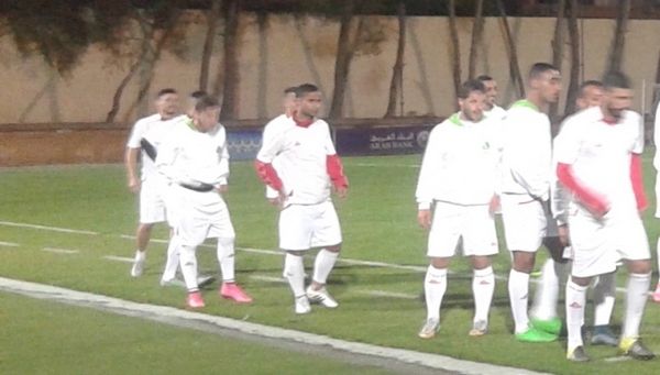 من تدريبات منتخب فلسطين في البترا 