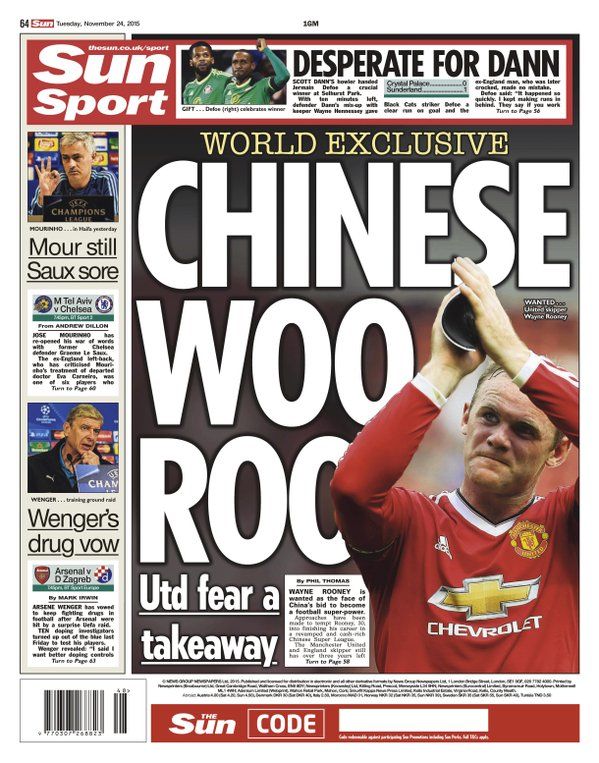 rooney-to-china-sun-headline-nov-2015