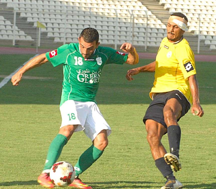 من مباراة الأنصار والعهد الموسم الماضي