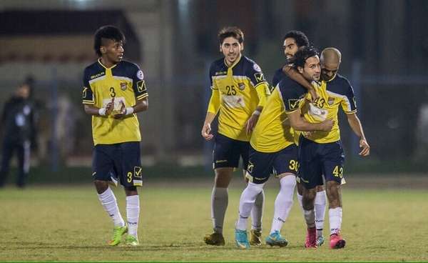 جانب من مباراة الساحل واليرموك