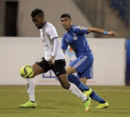 من لقاء الأهلي والرمثا