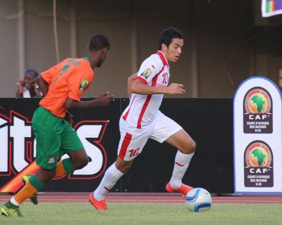  من مباراة تونس وزامبيا