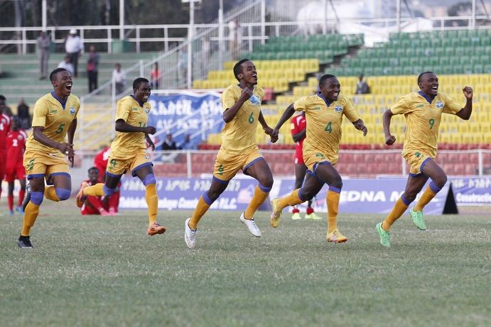 فرحة المنتخب الرواندي