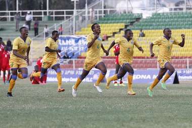 فرحة المنتخب الرواندي