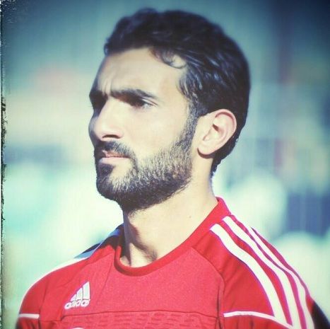 اللاعب أحمد أسعد مهاجم فريق الشرطة وهداف الدوري السوري