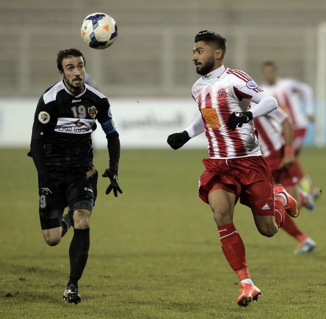 من لقاء الأهلي وشباب الأردن في الموسم الماضي