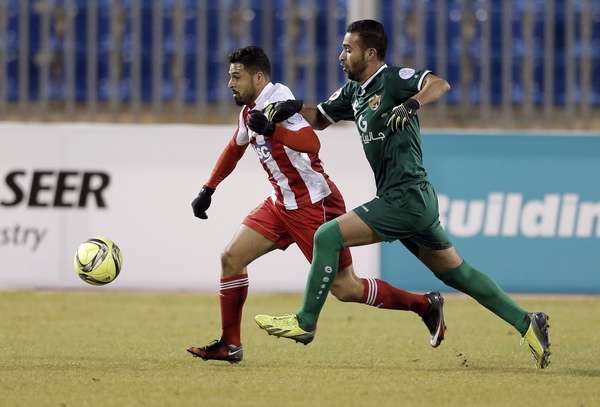 من لقاء الأهلي وشباب الأردن اليوم