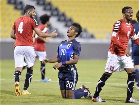 المهاجم أدو أونايو أضاع إحدى الفرص المحققة للتسجيل أمام اليمن