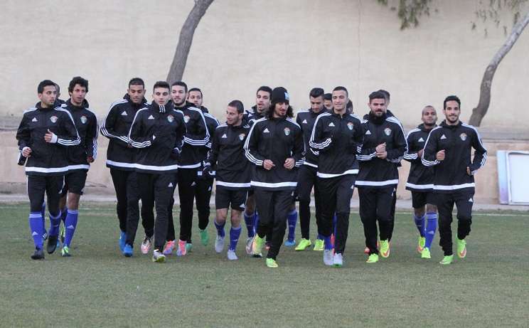 جانب من تدريب المنتخب الأولمبي 