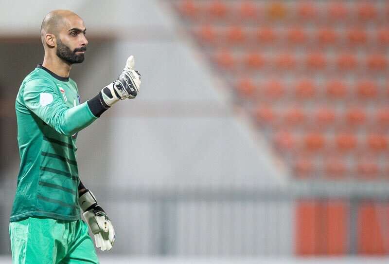 مصعب الكندري تعرض لاصابة في الوجه في مباراة خيطان