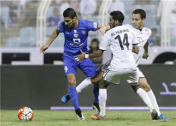 من لقاء الهلال وهجر بالدوري السعودي