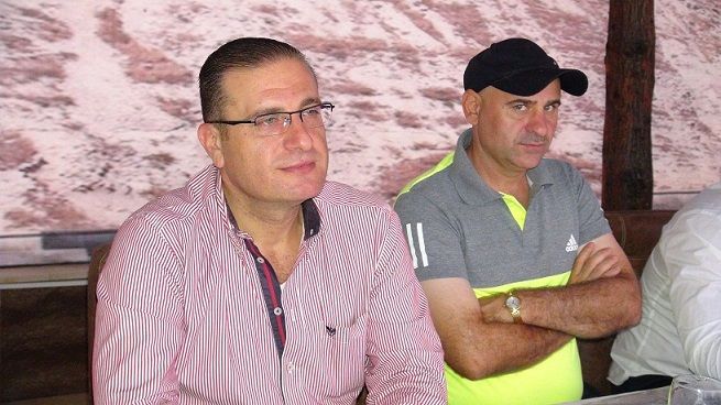 زاهر بطل مع مدرب الاتحاد