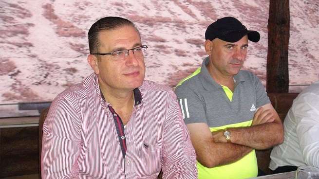 زاهر بطل مع مدرب الاتحاد
