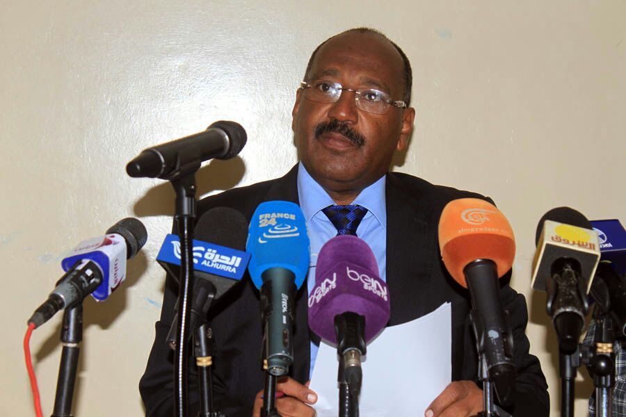 سكرتير الإتحاد السوداني مجدي شمس الدين يتحدث بعد الجمعية العمومية الطارئة