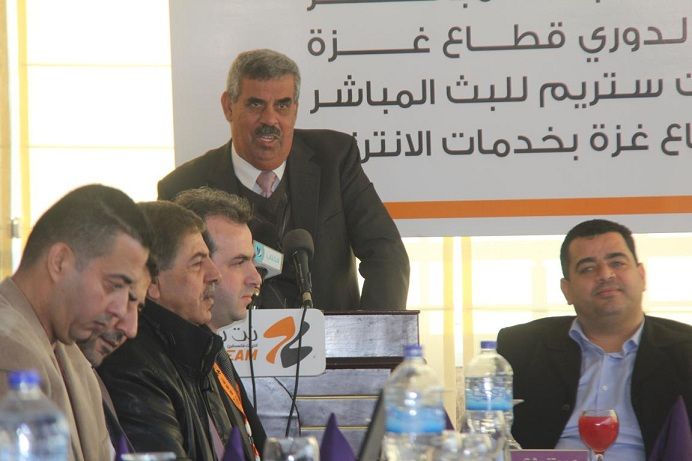 ابو سليم يلقي كلمة اتحاد الكرة 