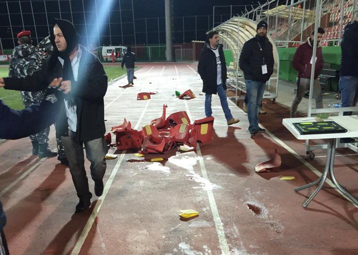 من الاضرار في ملعب زغرتا