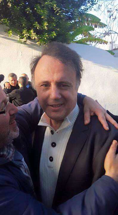 سليم شيبوب بعد خروجه مباشرة من السجن 