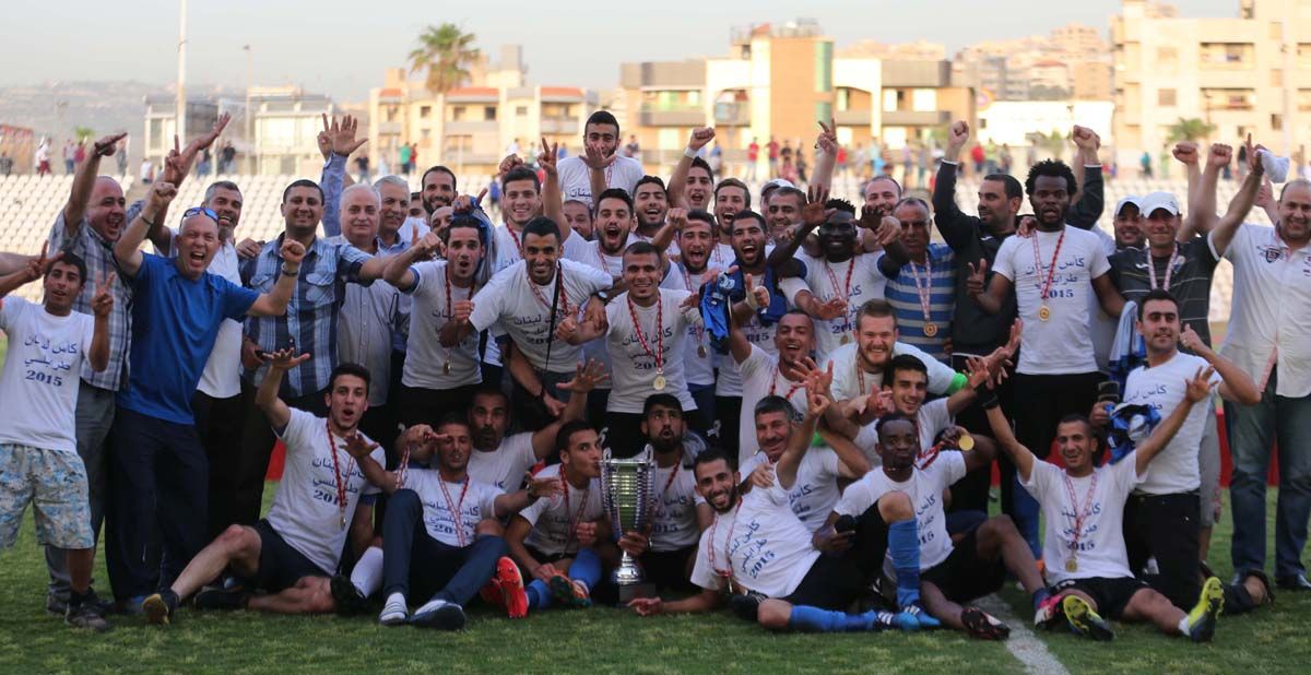 فرحة فريق طرابلس بلقب النسخة الماضية