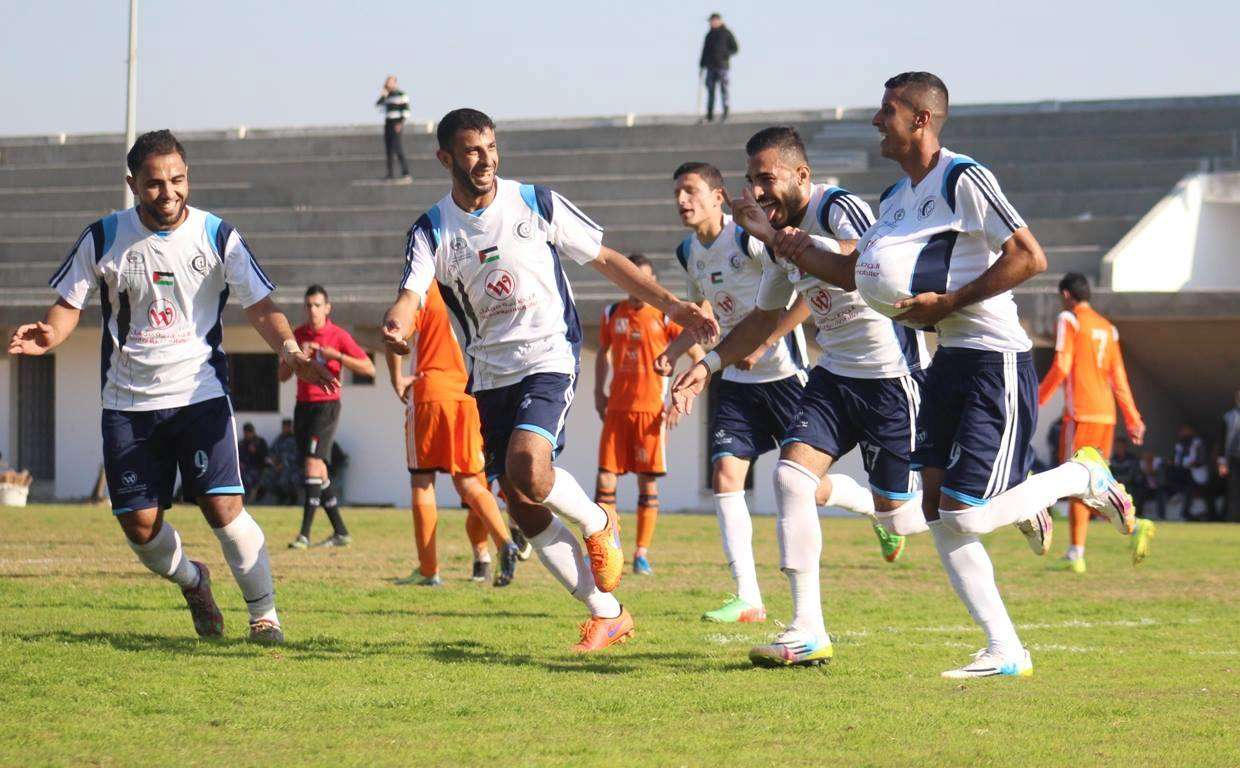 لقطة من فرحة الهلال بالفوز على اتحاد خان يونس
