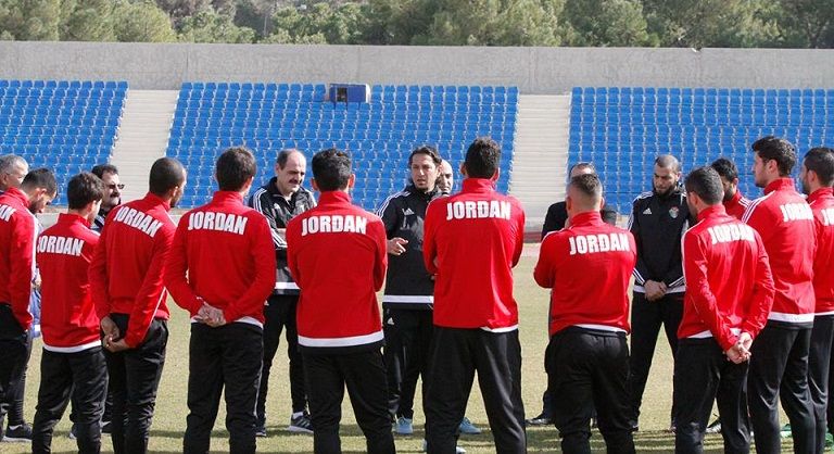 من تدريبات منتخب الأردن اليوم