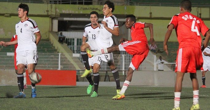 من لقاء شابق بين منتخب مصر ومنتخب السودان 