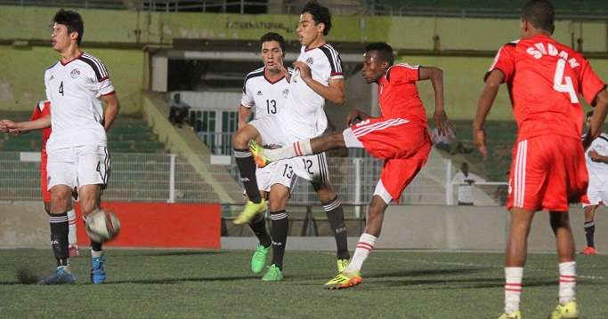 من لقاء شابق بين منتخب مصر ومنتخب السودان