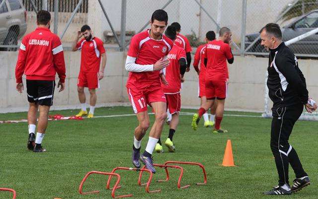 من التدريبات الأخيرة لمنتخب لبنان تحت أنظار رادولوفيتش 