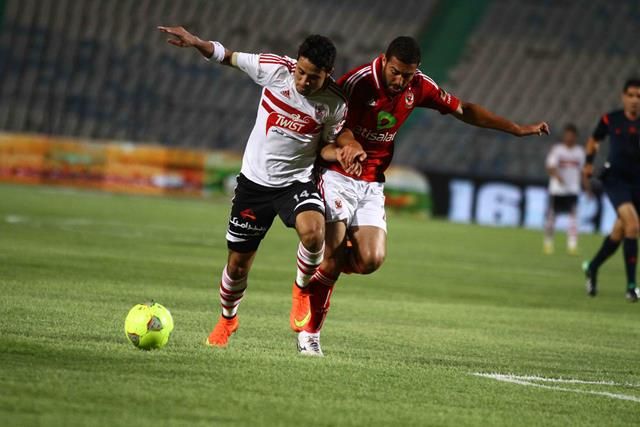 لقطة من مباراة سابقة للأهلي والزمالك