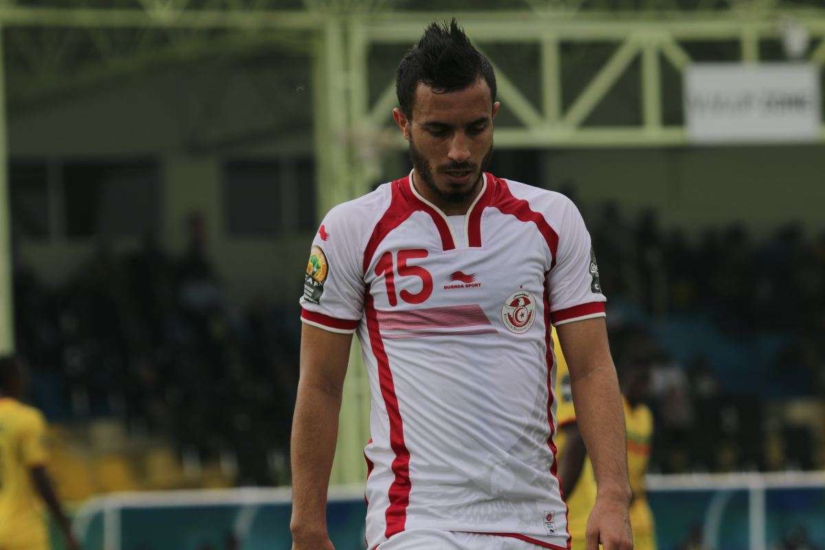محمد علي منصر في مباراة تونس ومالي