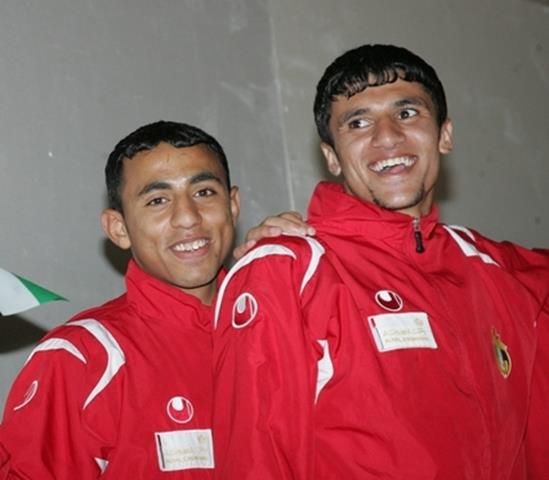 الدردور وأبو عمارة عندما لعبا سويا لمنتخب الأردن للشباب 