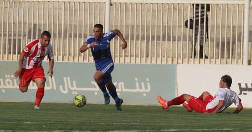 من مباراة شباب الأردن والرمثا في الذهاب