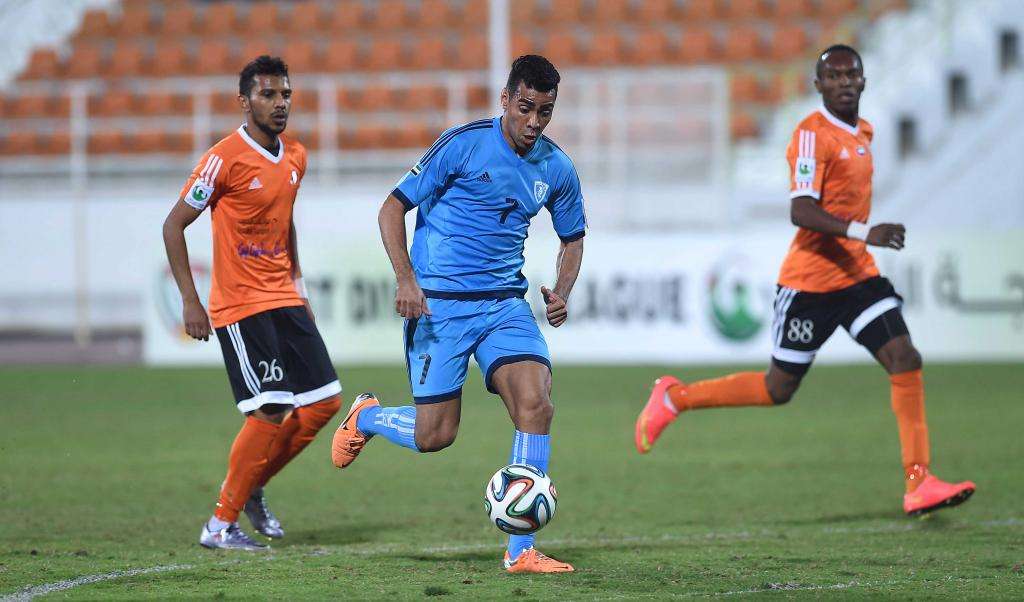 من مباراة عجمان وحتا