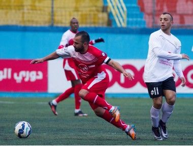  لقطة من لقاء شباب الخليل وهلال القدس 