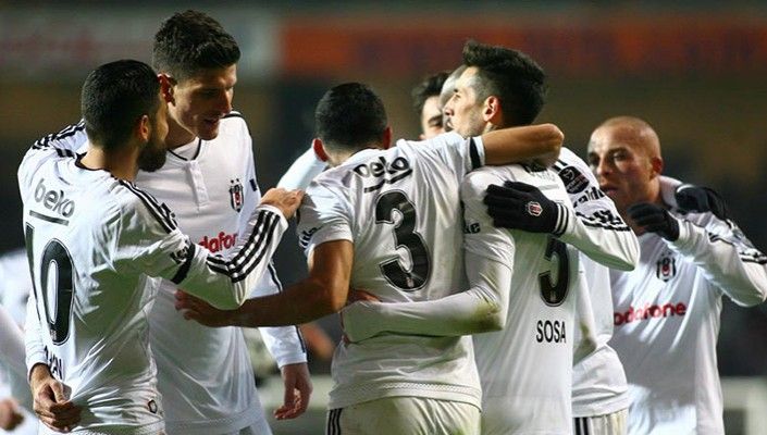 فرحة لاعبي بشكتاش