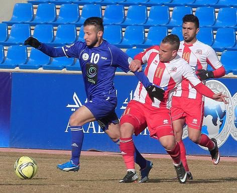 من مباراة شباب الأردن والرمثا