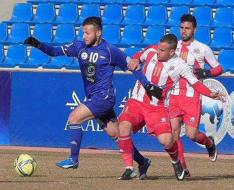 من مباراة شباب الأردن والرمثا