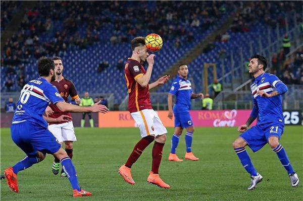 من مباراة روما و سامبدوريا