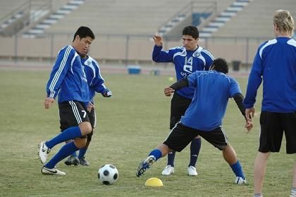 جانب من التمرين الهلالي (المركز الإعلامي بنادي الهلال)