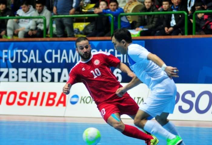 من مباراة لبنان مع قيرغزستان