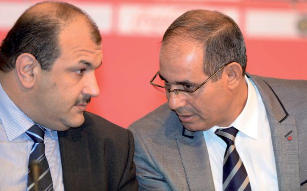 نور الدين بوشحاتي(يسار) مع الزاكي بادو