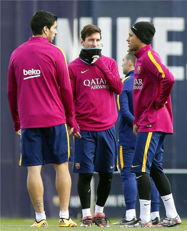 لقطة من تدريبات برشلونة 