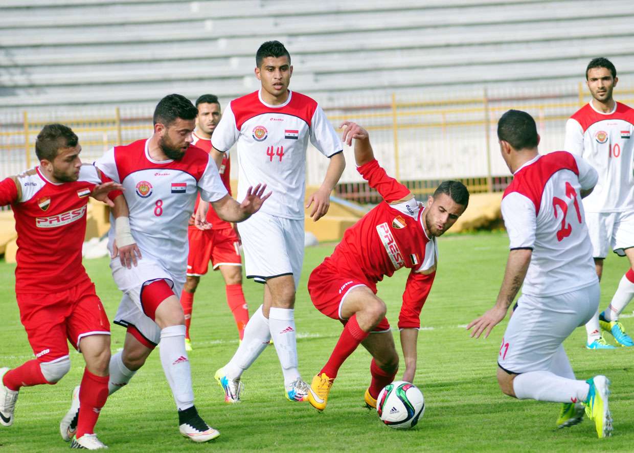 من مواجهات المجموعة الثانية في الدوري السوري